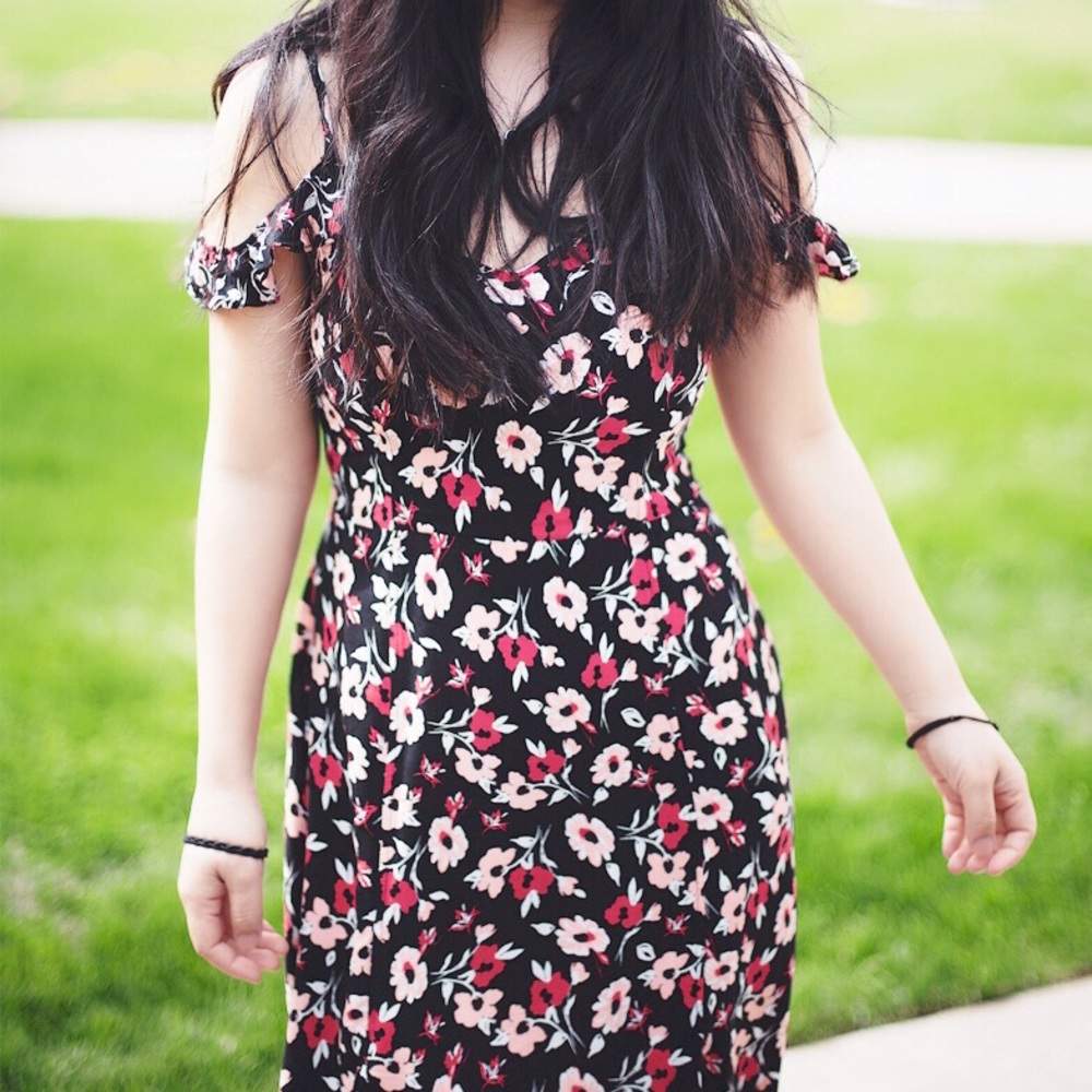 Express floral dress s size